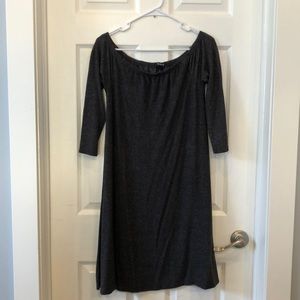 Dark Gray off the shoulder dress